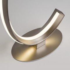 Настольная лампа декоративная Eurosvet Gap 80414/1 сатин-никель 24W | фото 7